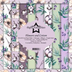 Paper Favourites Papel de Scrapbooking Flowers and Cotton 30x30cm