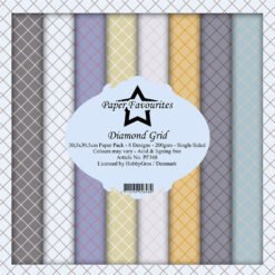 Paper Favourites Papel de Scrapbooking Diamond Grid 30x30cm