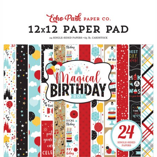 Echo Park Papel de Scrapbooking Magical Birthday Boy 30x30cm