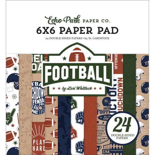 Echo Park Papel de Scrapbooking Football 15x15cm