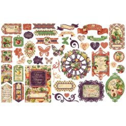 Graphic 45 Fruit & Flora Die-Cut Sortido