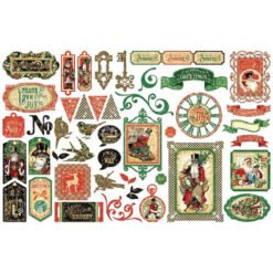 Graphic 45 Christmas Time Die-Cut Sortido