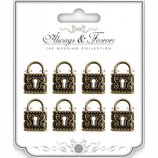 Charms Metálicos Always & Forever - Cadeados