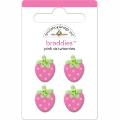 Doodlebug Design Pink Strawberries Braddies