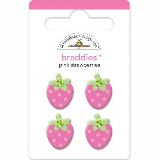 Doodlebug Design Pink Strawberries Braddies