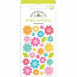 Doodlebug Design Enamel Adesivo Bright Bouquet