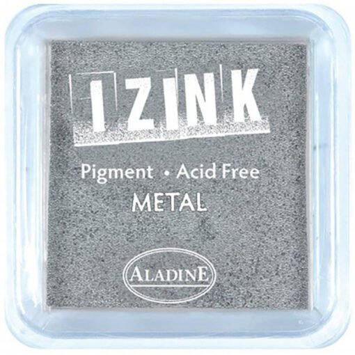Aladine Izink Almofada de Tinta Grande Metal Prata