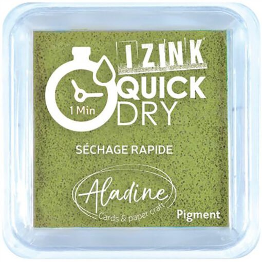 Aladine Izink Almofada de Tinta Secagem Rápida Verde Oliva
