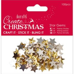 Papermania Create Christmas Aplique Estrela Dourado