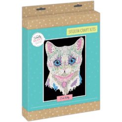 Simply Make Lantejoulas Art Kit Cute Kitty