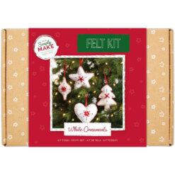Simply Make Feltro Art Kit White Ornaments