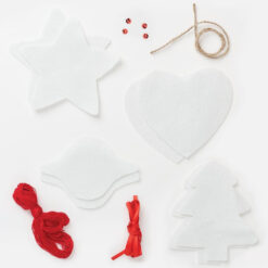 Simply Make Feltro Art Kit White Ornaments