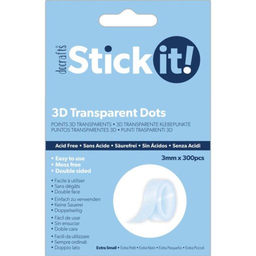 Stick It! Pontos Transparentes 3D 3mm