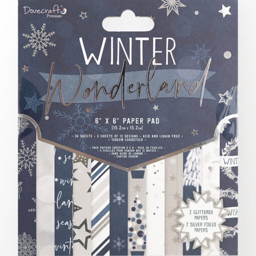 Dovecraft Papel de Scrapbooking Winter Wonderland 15x15cm