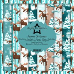 Paper Favourites Papel de Scrapbooking Moose Christmas 30x30cm