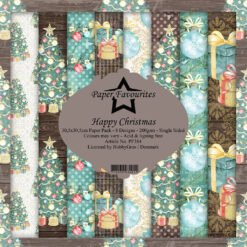 Paper Favourites Papel de Scrapbooking Happy Christmas 30x30cm