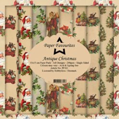 Paper Favourites Papel de Scrapbooking Antique Christmas 15x15cm