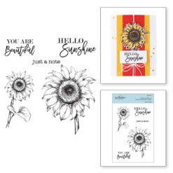 Spellbinders Carimbo Hello Sunflower