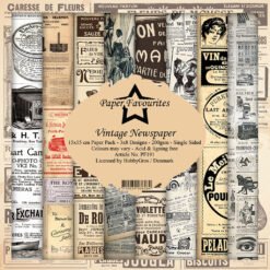 Paper Favourites Papel de Scrapbooking Vintage Newspaper 15x15cm