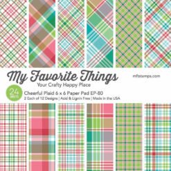 My Favorite Things Papel de Scrapbooking Cheerful Plaid 15x15cm