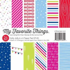 My Favorite Things Papel de Scrapbooking Holly Jolly 15x15cm