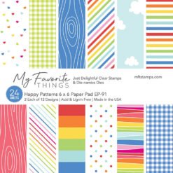 My Favorite Things Papel de Scrapbooking Happy Patterns 15x15cm