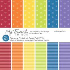 My Favorite Things Papel de Scrapbooking Pawsome Prints 15x15cm