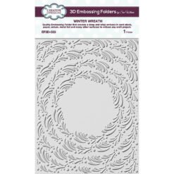 Creative Expressions Placa de Embossing 3D Winter Wreath