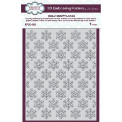 Creative Expressions Placa de Embossing 3D Bold Snowflakes