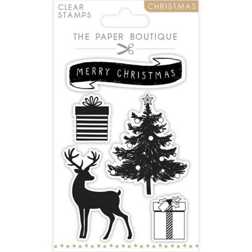 The Paper Boutique Carimbos Transparentes de Natal – Merry Christmas