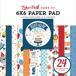 Echo Park Papel de Scrapbooking Birthday Boy 15x15cm