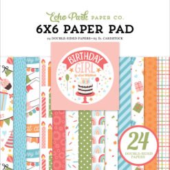 Echo Park Papel de Scrapbooking Birthday Girl 15x15cm