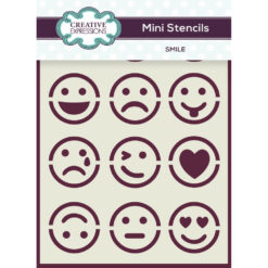 Creative Expressions Mini Stencil Smile