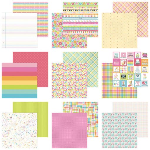Doodlebug Design Papel de Scrapbooking Cute & Crafty 15x15cm