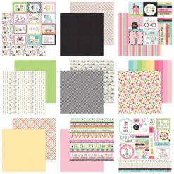 Doodlebug Design Papel de Scrapbooking My Happy Place 30x30cm