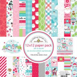 Doodlebug Design Papel de Scrapbooking Let It Snow 30x30cm