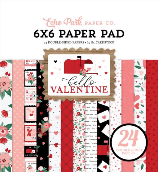 Echo Park Papel de Scrapbooking Hello Valentine 15x15cm