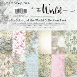 Memory Place Papel de Scrapbooking Around the World 15x15cm