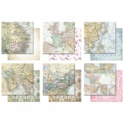 Memory Place Papel de Scrapbooking Around the World 15x15cm