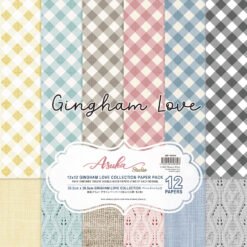 Memory Place Papel de Scrapbooking Gingham Love 30x30cm