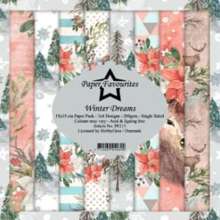 Paper Favourites Papel de Scrapbooking Winter Dreams 15x15cm