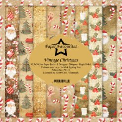 Paper Favourites Papel de Scrapbooking Vintage Christmas 30x30cm