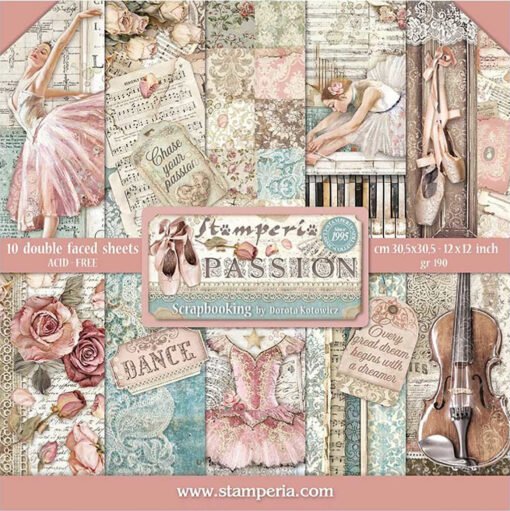 Stamperia Papel de Scrapbooking Passion 30x30cm
