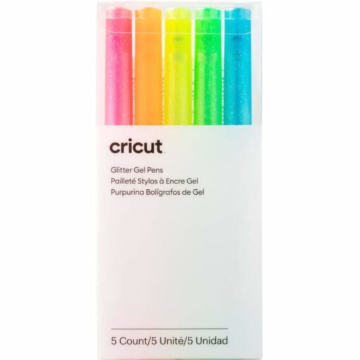 Cricut Set 5 Marcadores Gel Glitter Neon 0.8mm