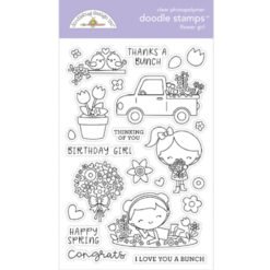 Doodlebug Design Design Carimbos Flower Girl