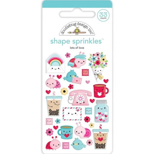 Shape Sprinkles – Enamel Adesivo Lots of Love