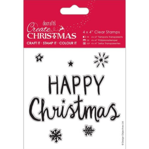 Papermania Create Christmas Carimbo Happy Christmas