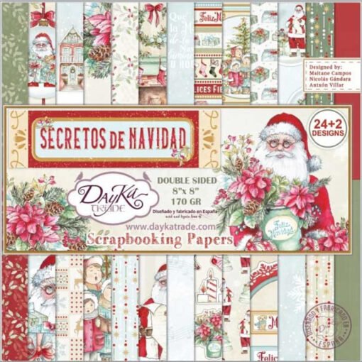 Dayka Trade Papel de Scrapbooking Secretos de Navidad