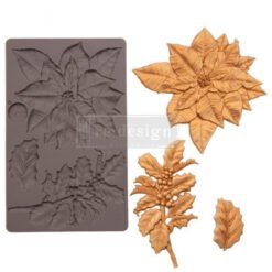 Re-Design Molde de Silicone Perfect Poinsettia