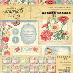 Graphic 45 Papel de Scrapbooking Flower Market 30x30cm